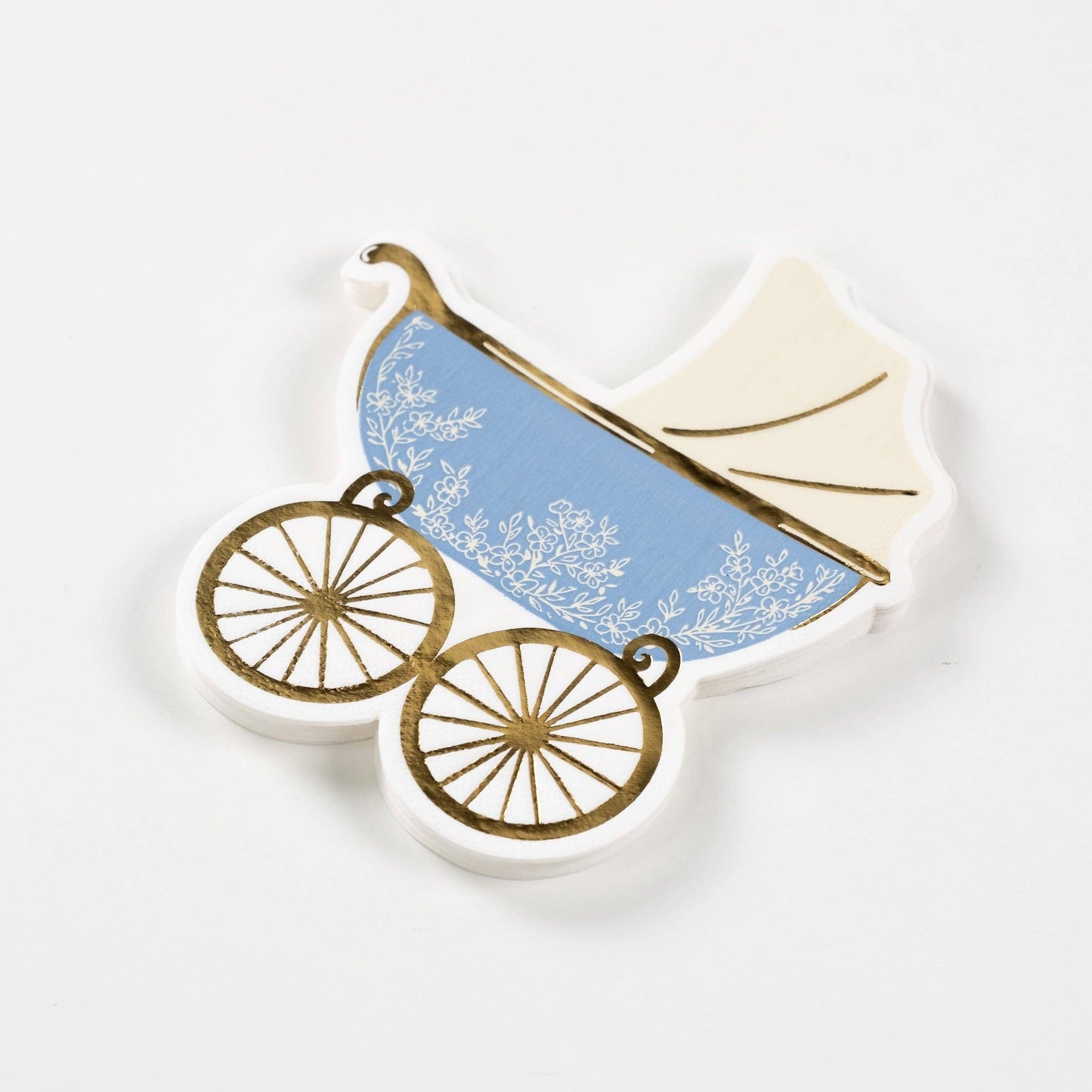 Blue Baby Carriage Beverage Napkins