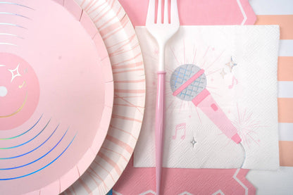 Pop Star Dance Party Microphone Cocktail Napkins
