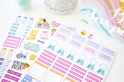 Fitness & Health Sticker Pack