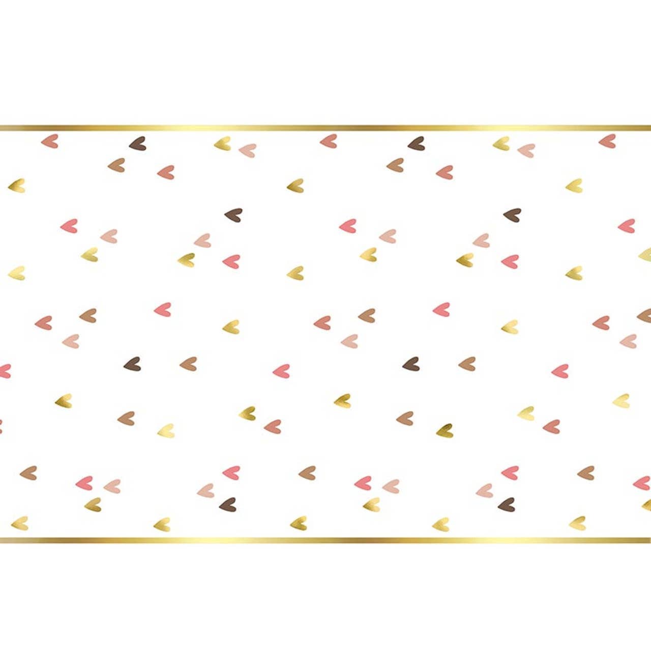 Paper Table Runner - Hearts: Material
