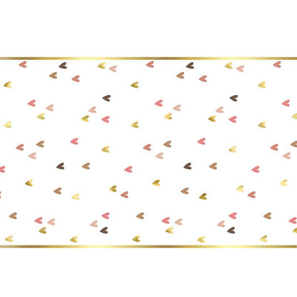 Paper Table Runner - Hearts: Material