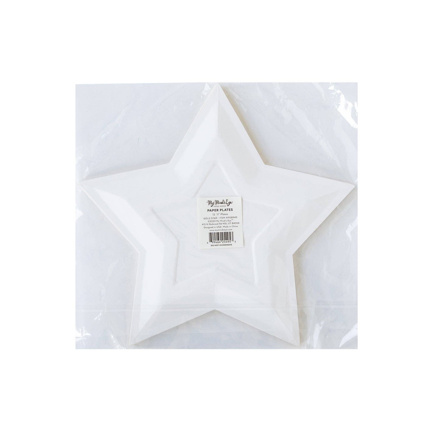 Gold Star Shaped Plate