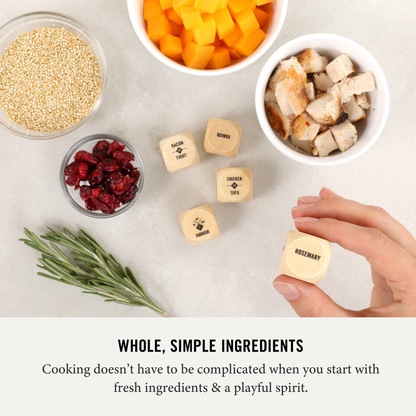 Foodie Dice - Inspiration for Seasonal Dinners
