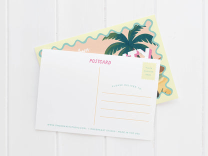 Custom Beach Scenery Postcard