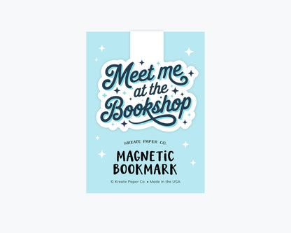 Magnetic Bookmark, Bookish Gifts - Meet me at the Bookshop: Clear Cello Sleeve