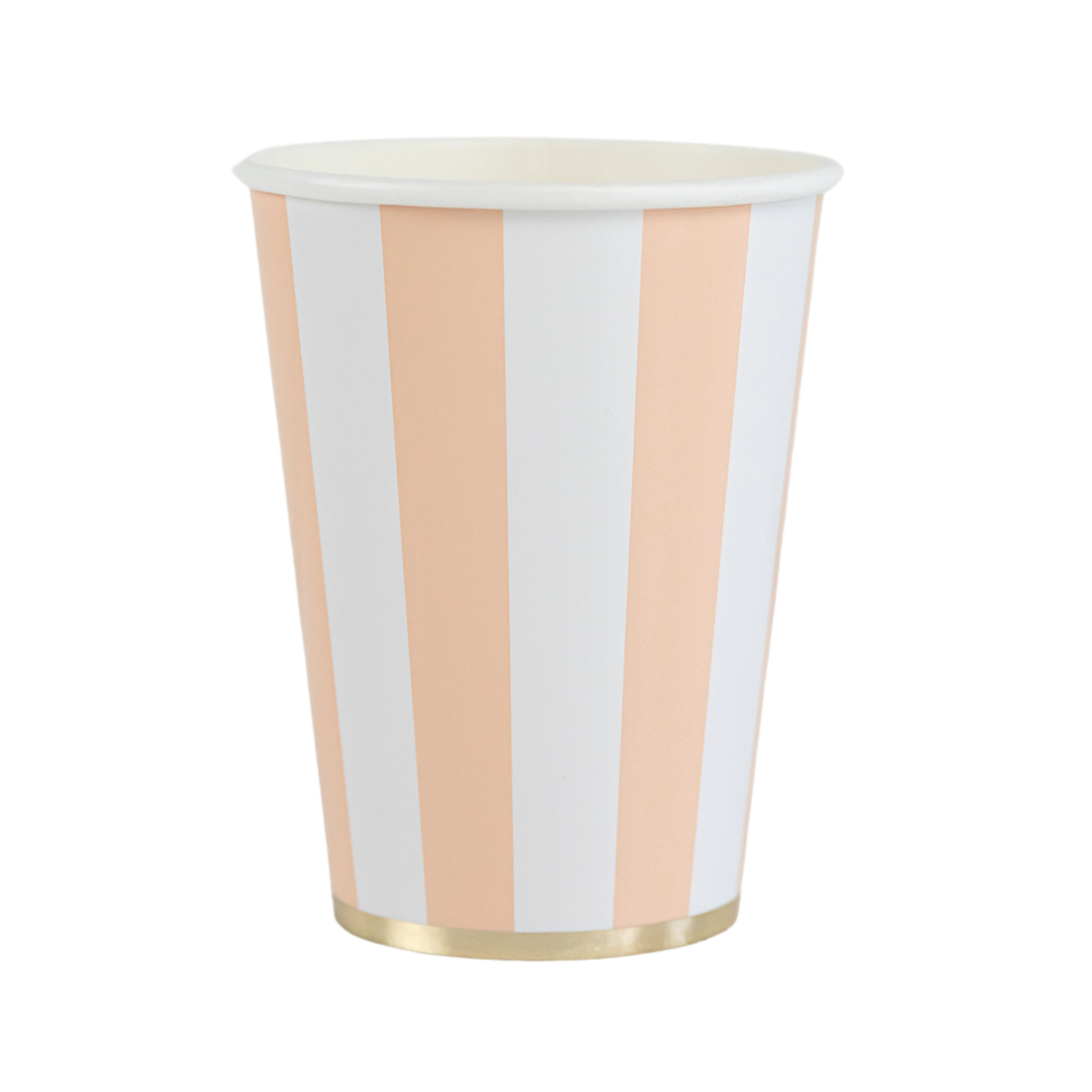 Sweet Peach Cabana Stripe Cups