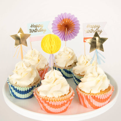 Stripe Party Cupcake Kit