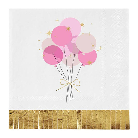 Balloons Foil Fringe Napkins