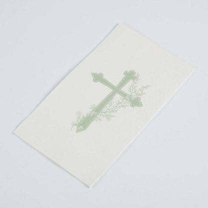 Sage Cross Floral Elegance Guest Towels