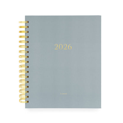 2026 Dusty Blue Signature Spiral Planner