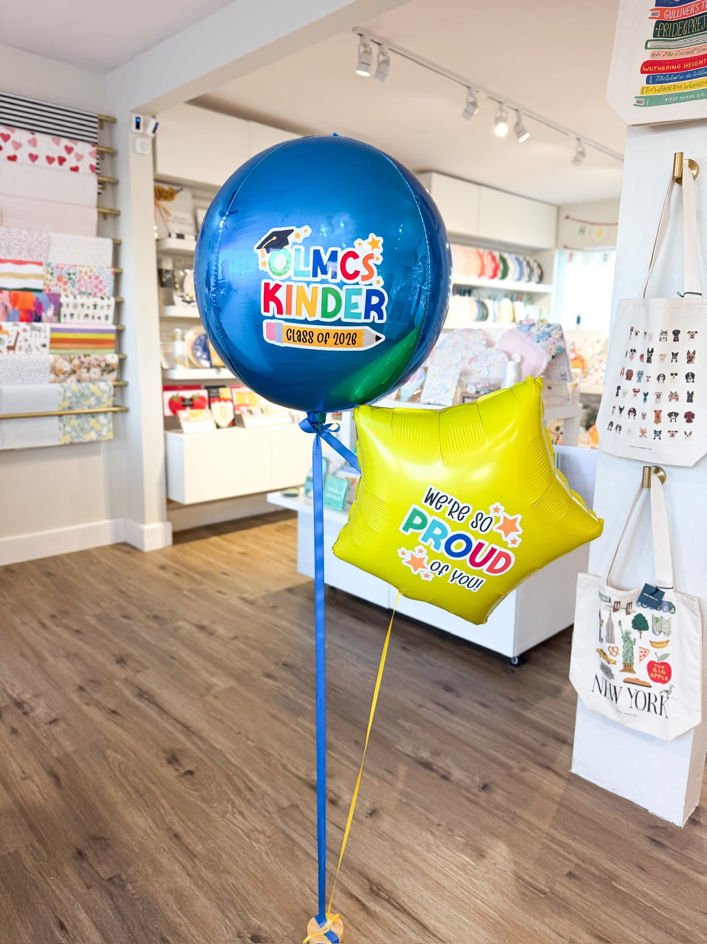 Color Pop Graduation Orbz + Star Balloon Bouquet