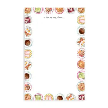 A Lot on My Plate Notepad