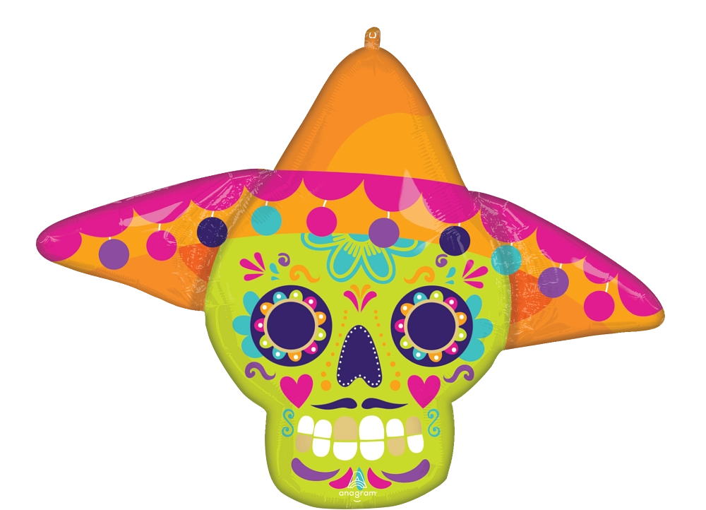 Sugar Skull Balloon - 34"