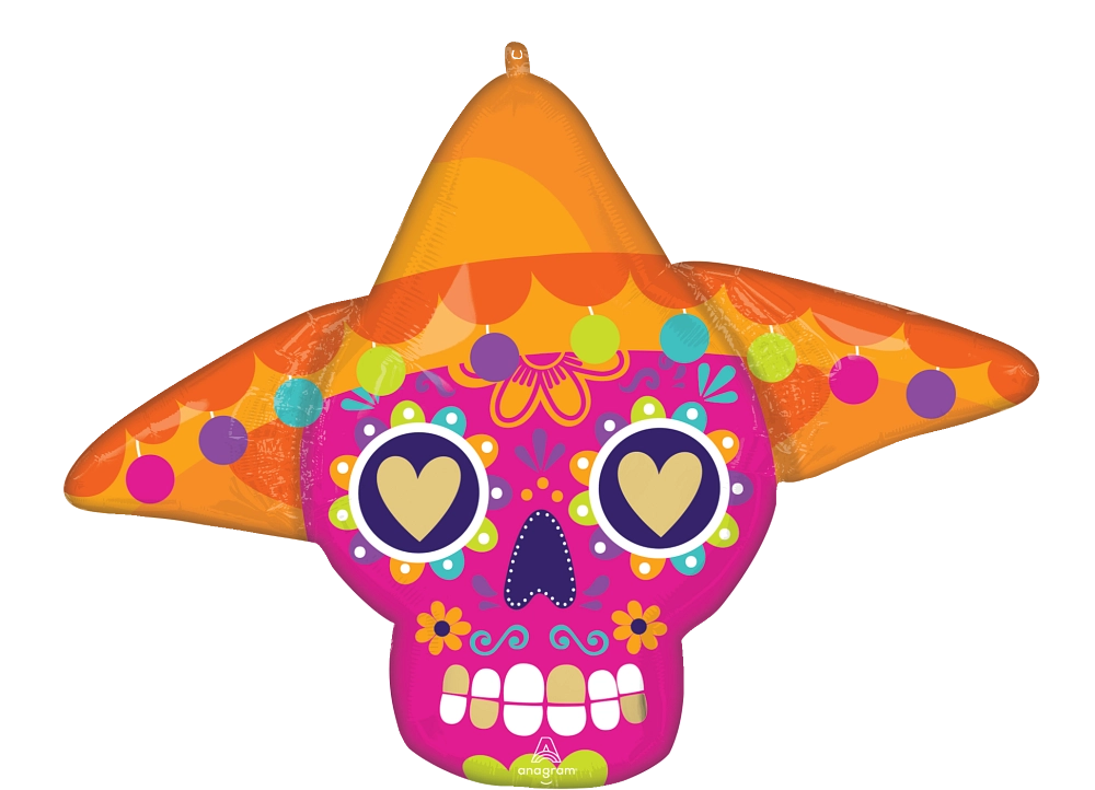 Sugar Skull Balloon - 34"