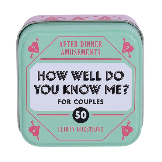 After Dinner Amusements: How Well Do You Know Me? For Couples
