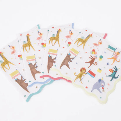 Animal Parade Large Napkins