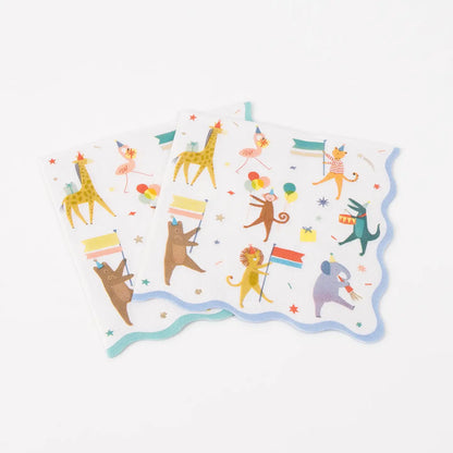Animal Parade Large Napkins