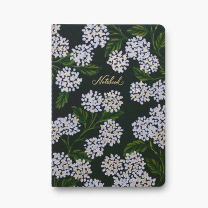 Assorted Set of 3 Hydrangea Notebooks