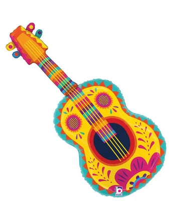 Festive Guitar Balloon - 35"