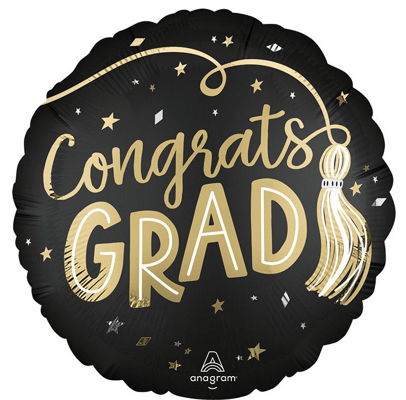 Twirling Tassels Congrats Grad Foil Balloon - 18"