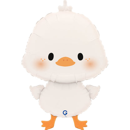 White Duckling Foil Balloon - 25"