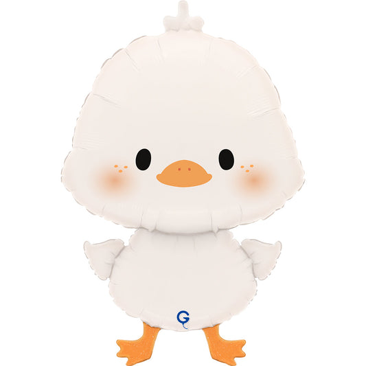 White Duckling Foil Balloon - 25"
