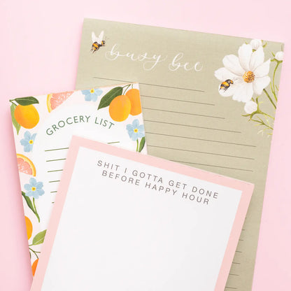 Before Happy Hour Notepad