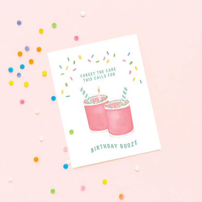 Birthday Booze - Funny Birthday Card & Friendship Card