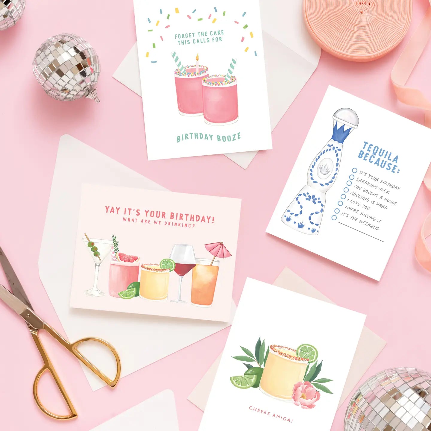 Birthday Booze - Funny Birthday Card & Friendship Card