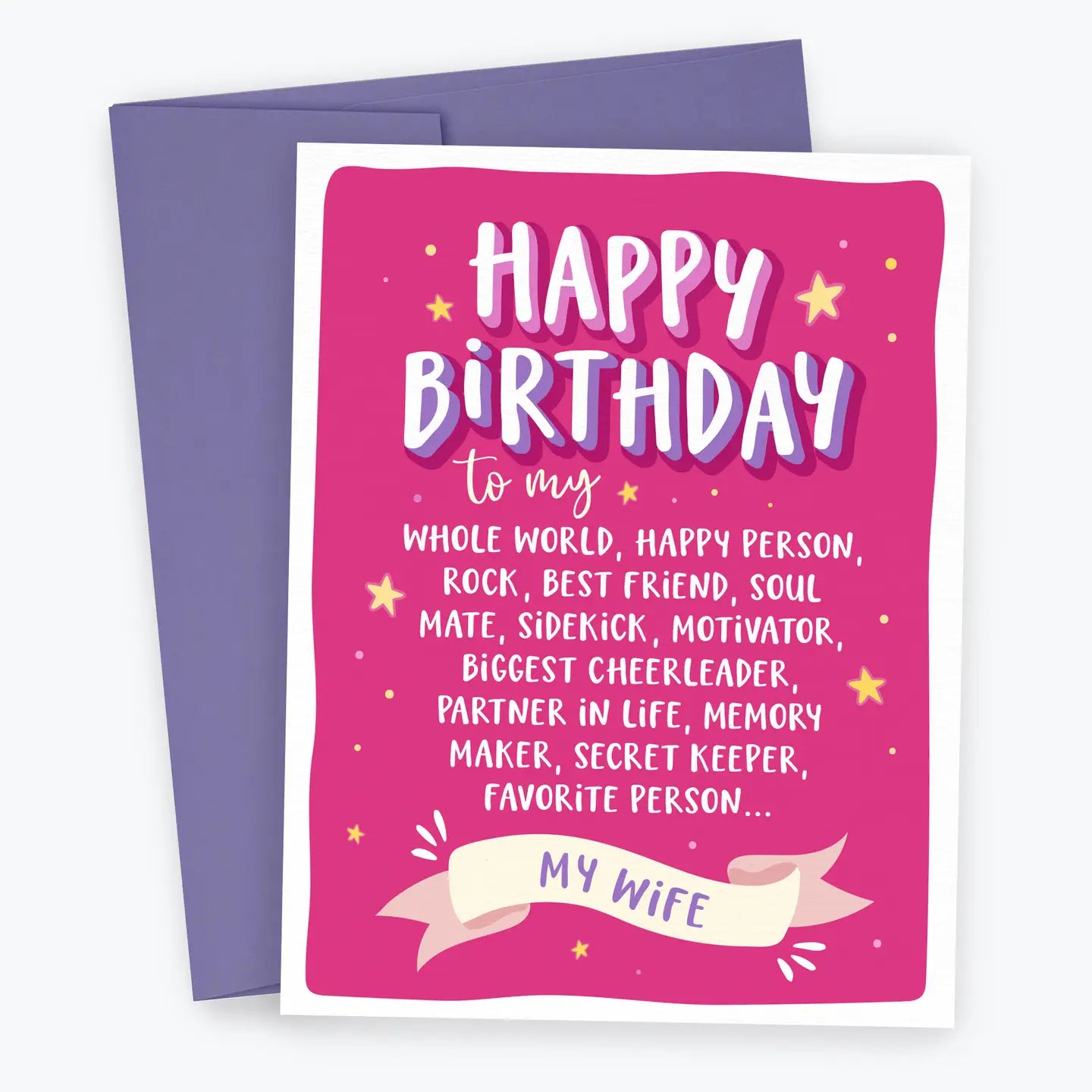 Birthday Card To Wife, Love Card, Greeting Card To Her