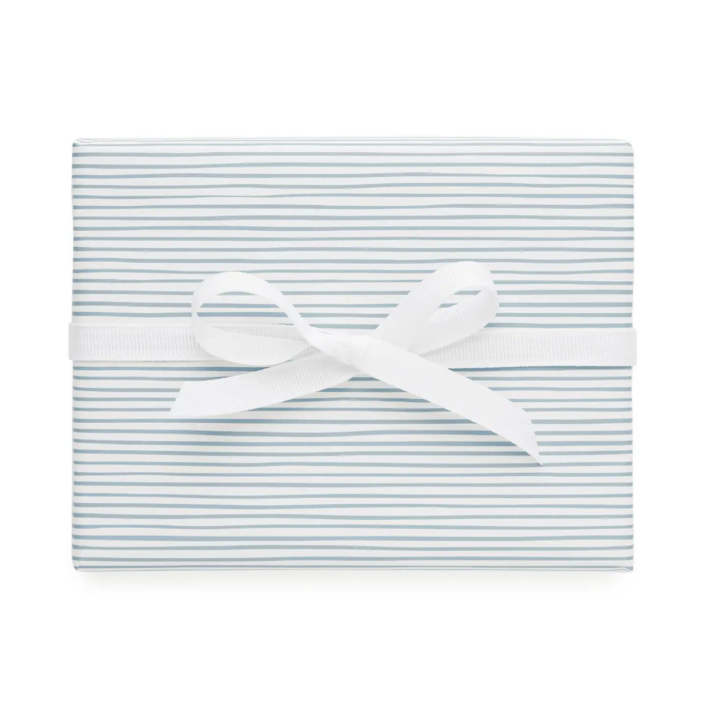 Blue Painted Stripe Wrapping Paper