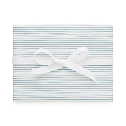 Blue Painted Stripe Wrapping Paper
