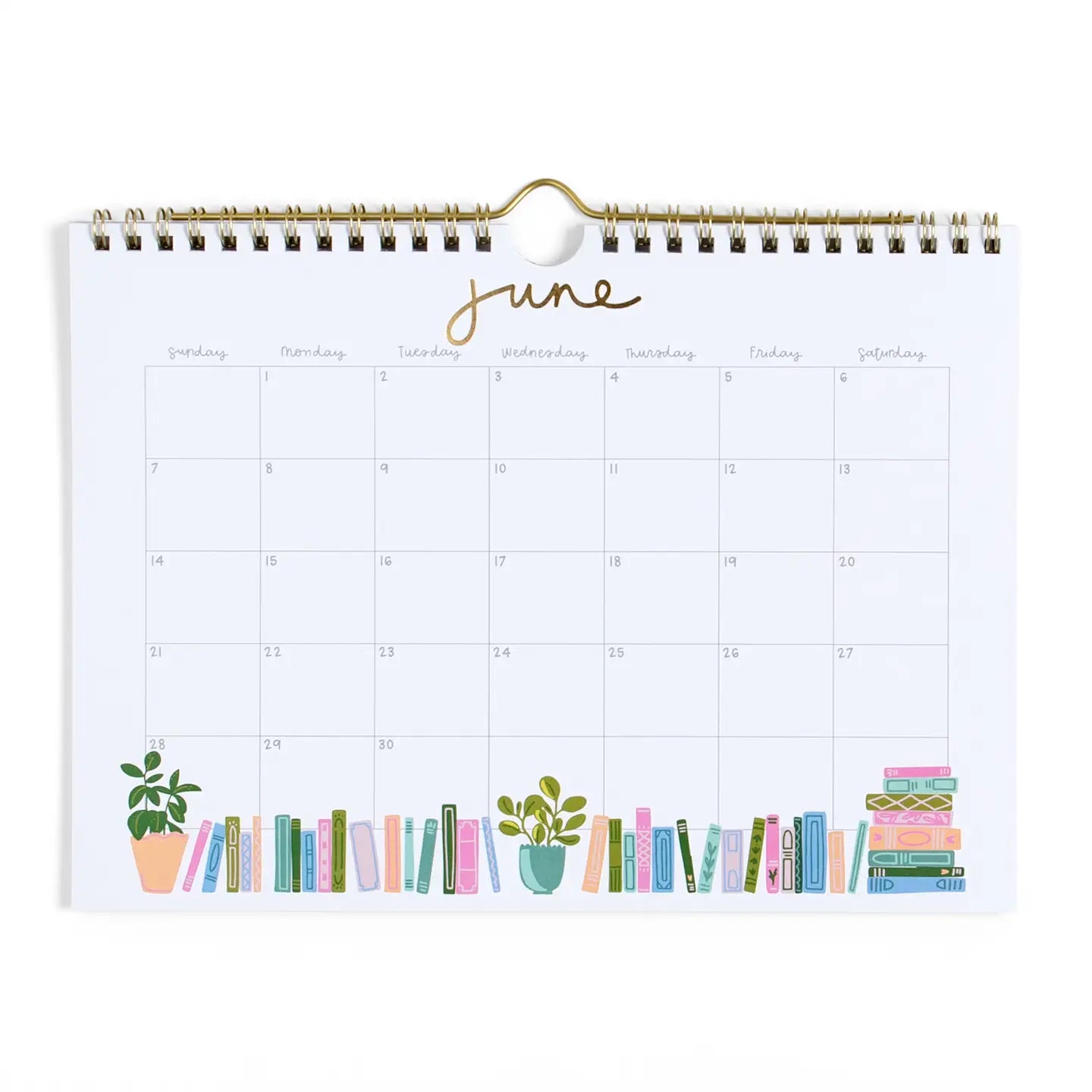Book Lover's 2026 Spiral Hanging Wall Calendar