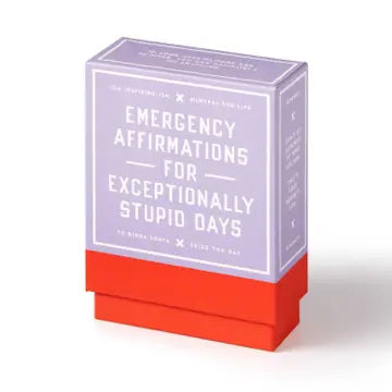 Emergency Affirmations Exceptionally Stupid Days Card Deck