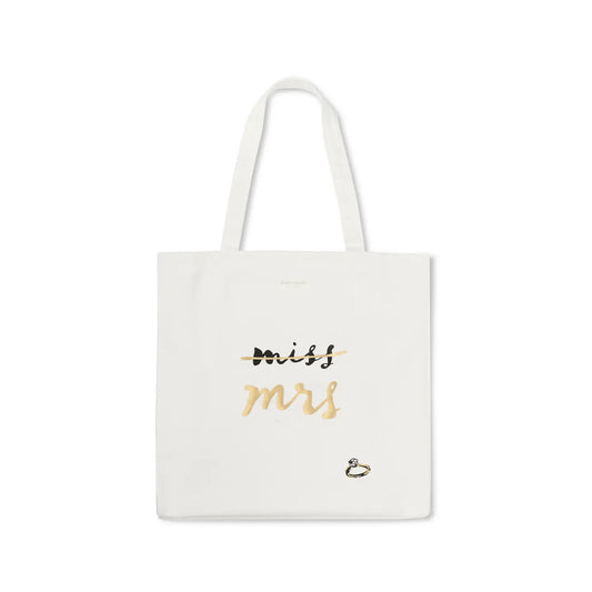 Canvas Book Tote, Miss To Mrs.
