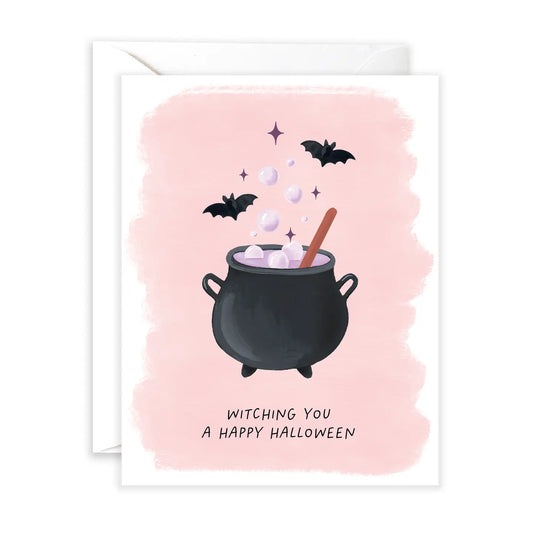 Cauldron Halloween Card