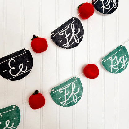 Chalkboard Alphabet Garland