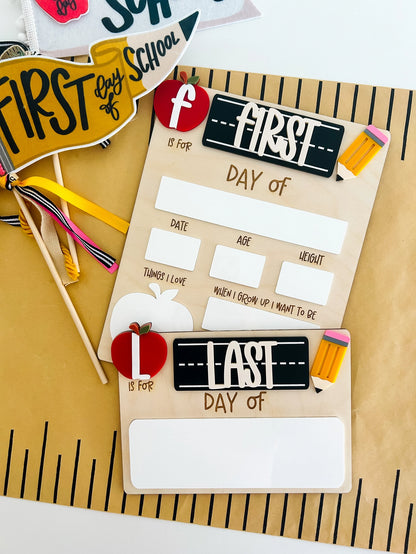 Chalkboard First/Last Day Whiteboard - Large Board