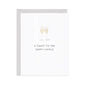 Champagne Toast - Classic Wedding Congrats Card