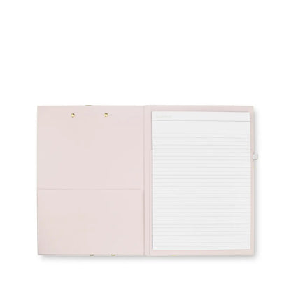 Clipboard Folio, Gold Dot with Script