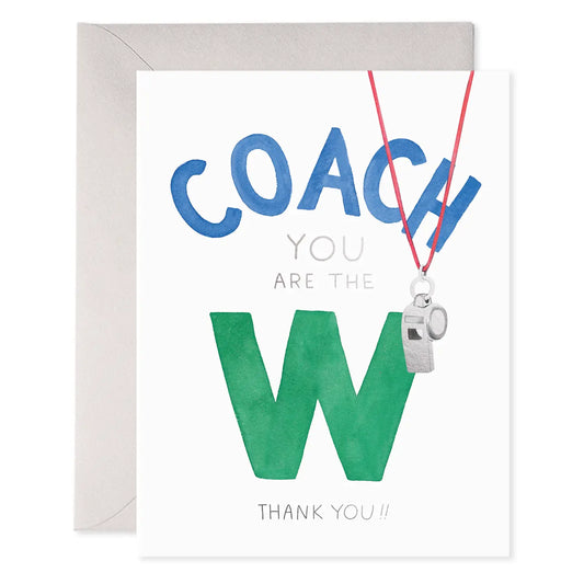 Coach W | Thank You Coach Greeting Card