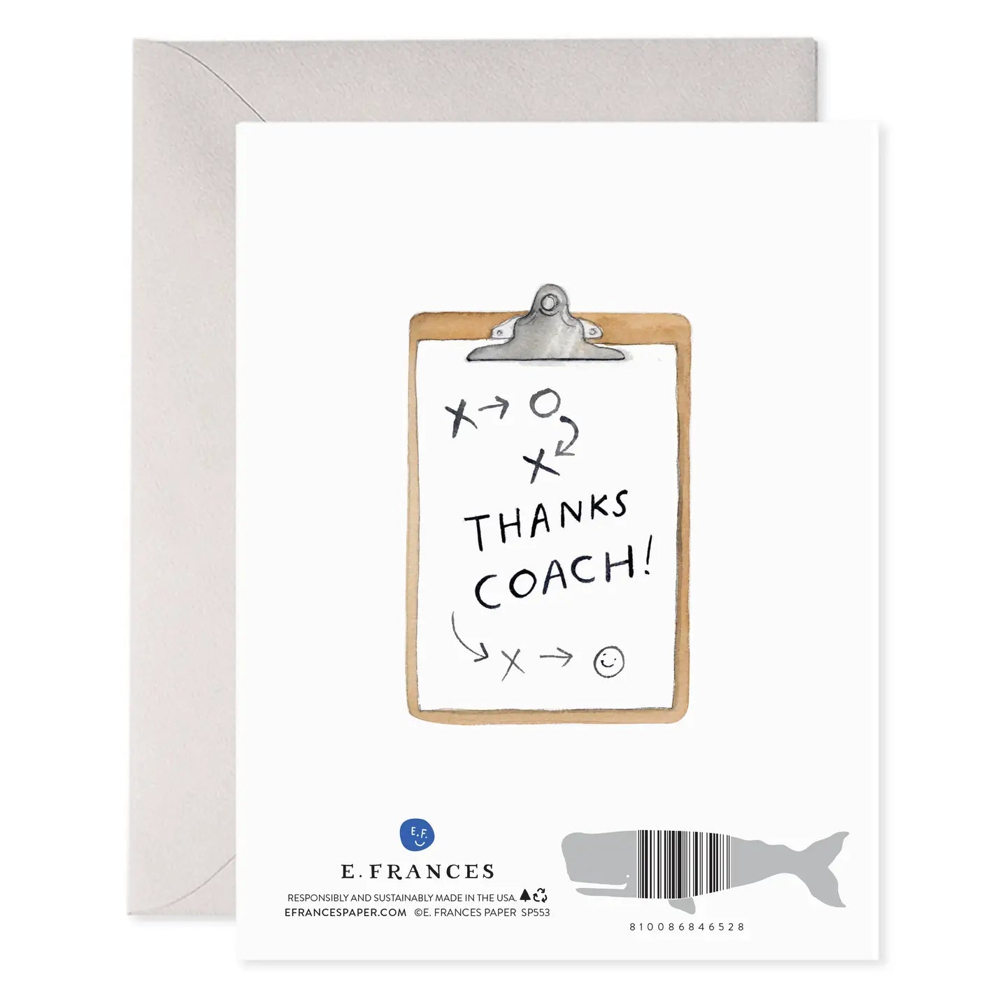 Coach W | Thank You Coach Greeting Card