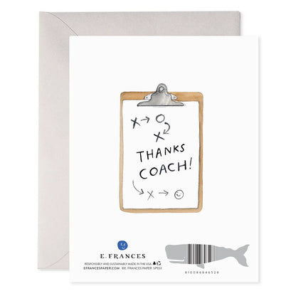 Coach W | Thank You Coach Greeting Card