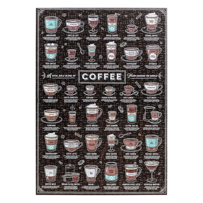 Coffee Lover's 500 Piece Jigsaw Puzzle