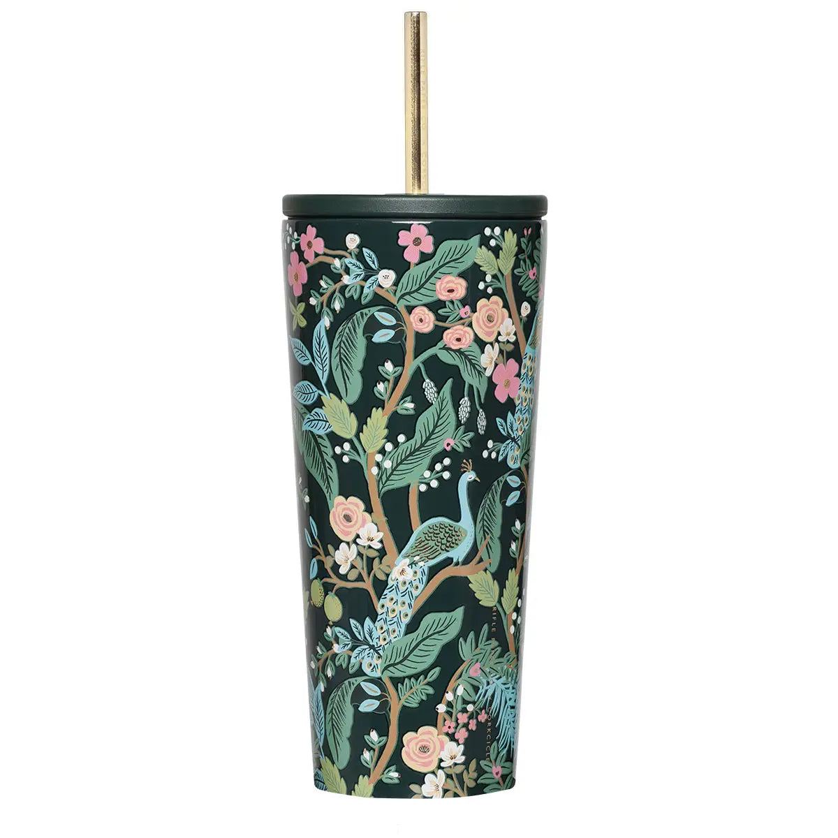 Cold Cup - 24oz Rifle Paper - Peacock Blue