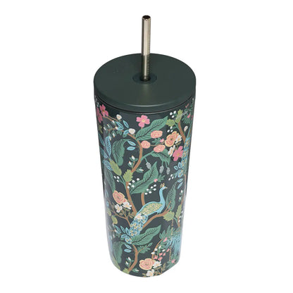 Cold Cup - 24oz Rifle Paper - Peacock Blue