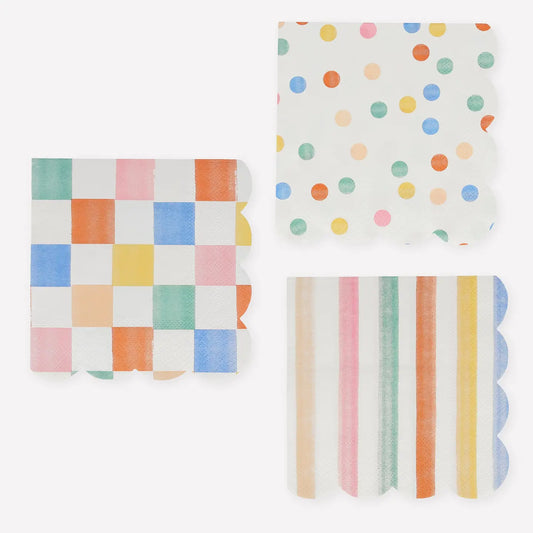 Colourful Pattern Small Napkins