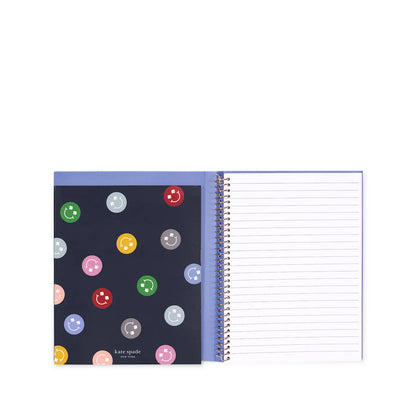 Concealed Spiral Notebook, Spade Smiley