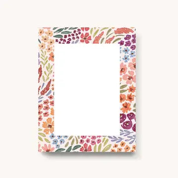 Countryside Blooms Blank Notepad