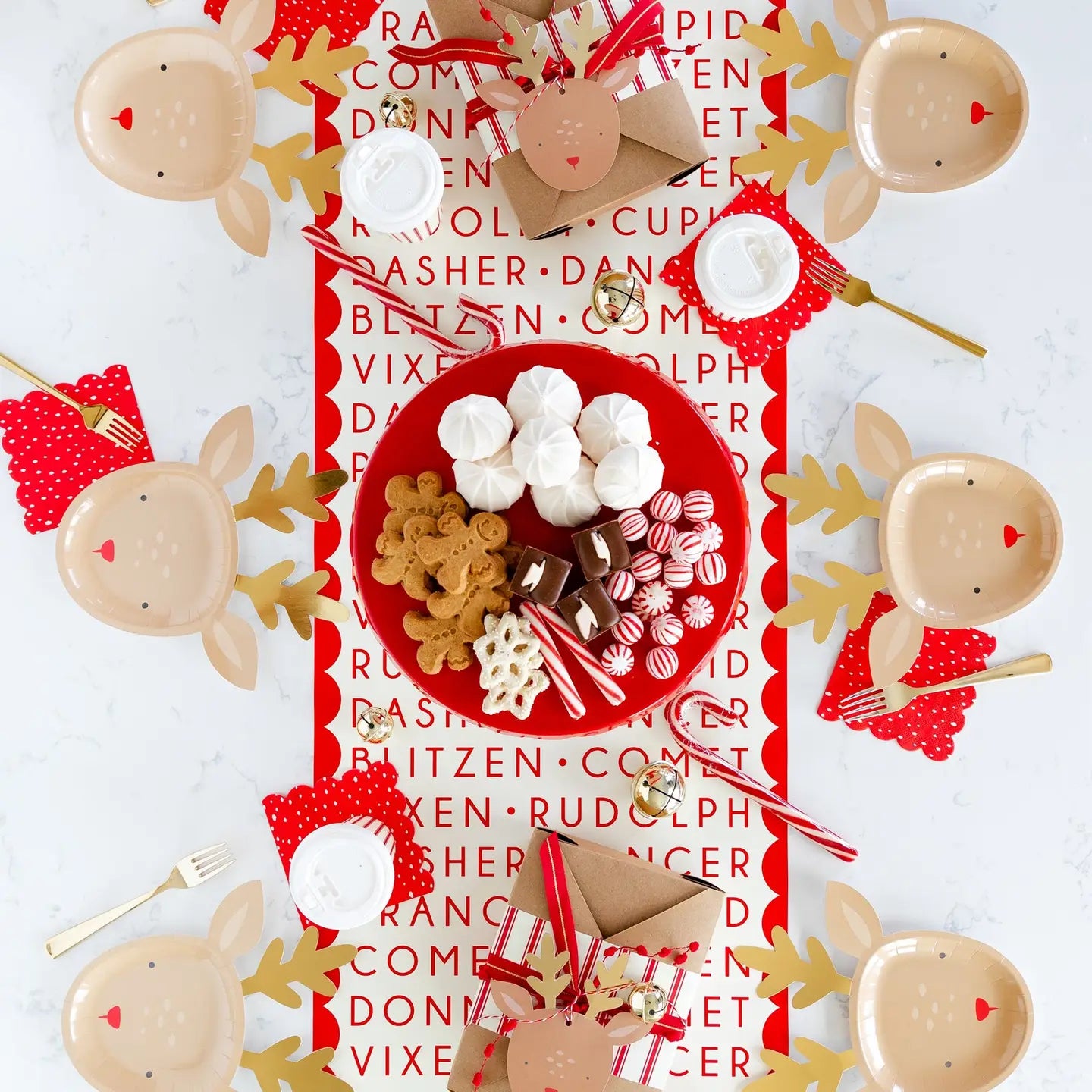 Dear Rudolph Reindeer Plate